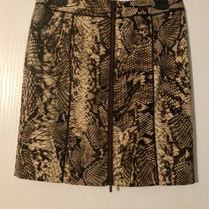 •• Animal Print Skirt ••